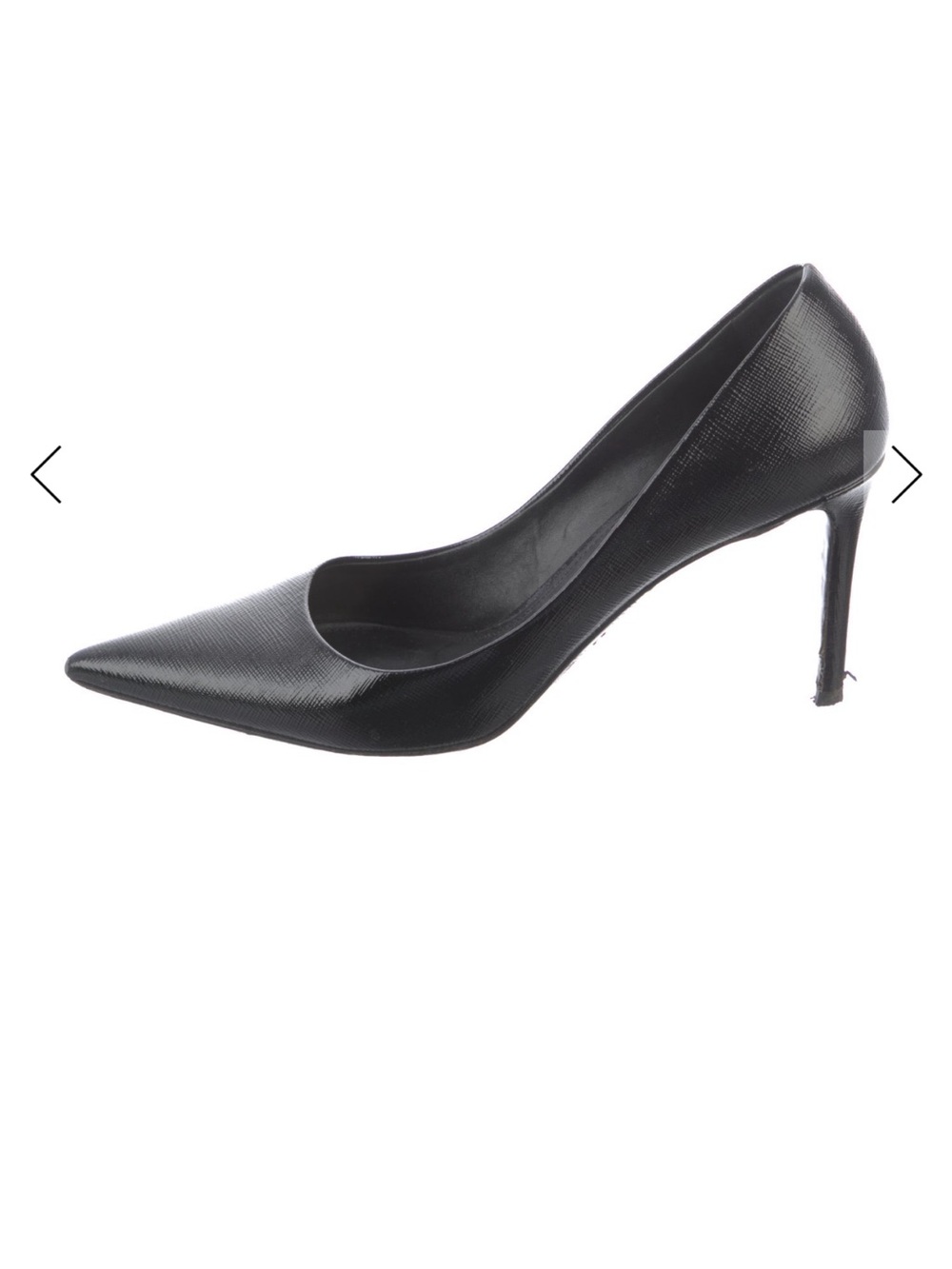 Prada Black Patent Pumps Sz 39